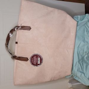 Large Faux Suede tote